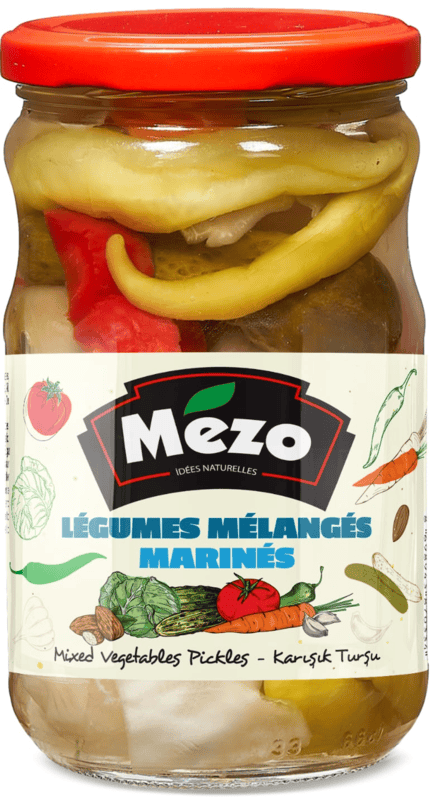Mezo Mixed Vegetable Pickles 12 x 650 g