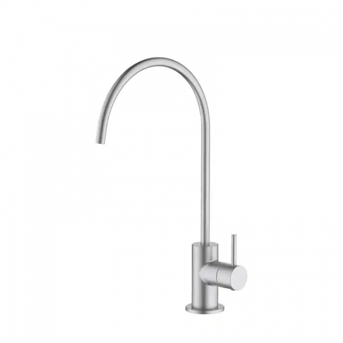 Modern Gooseneck Faucet, Brushed Nickel
