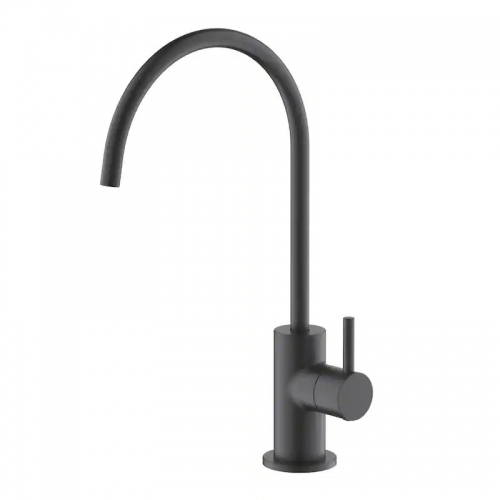 Modern Gooseneck Faucet, Matte Black