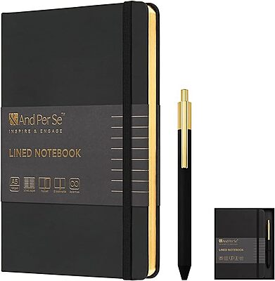 A5 Hardcover Journal Set with Pen