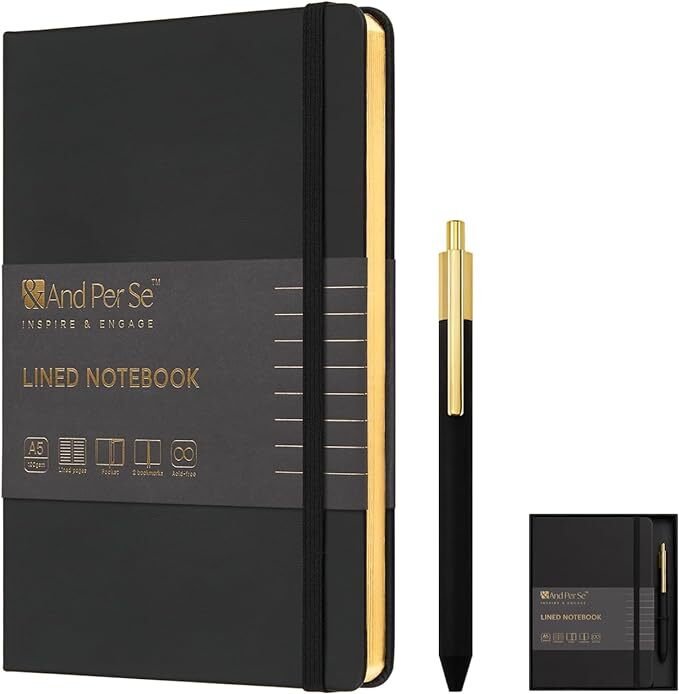 A5 Hardcover Journal Set with Pen