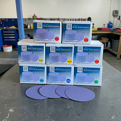 Purple 6" P320 Ceramic Disc 100/box