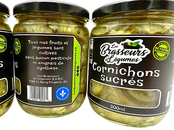 Cornichons sucrés 500ML