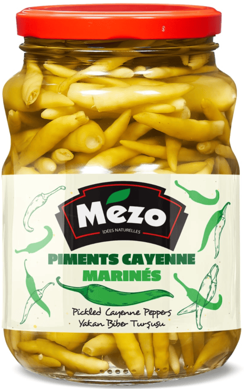Mezo Pickled Cayenne Peppers 6 x 1450 g