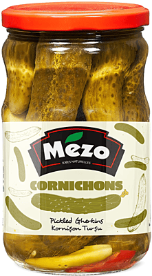 Mezo Pickled Gherkins No:02 12 x 650 g Mezo Pickled Gherkins No:02 12 x 650 g