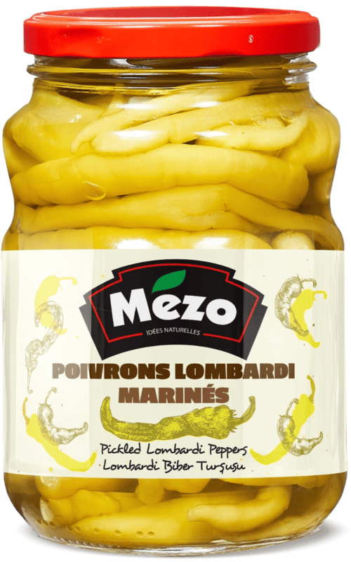 Mezo Pickled Lombardi Peppers 6 x 1450 g