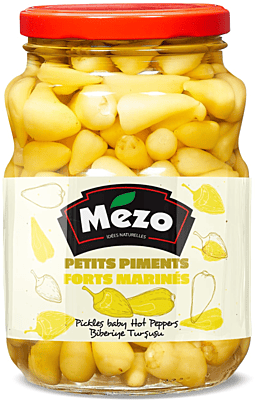 Mezo Pickles Baby Hot Peppers 6 x 1450 g Mezo Pickles Baby Hot Peppers 6 x 1450 g