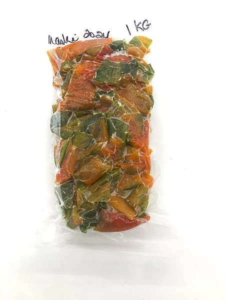 Piments rouge de maskinongé ( 2 couleurs) 1 kilo sans pepins