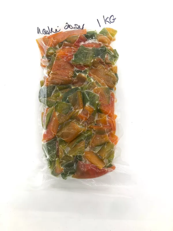 Piments rouge de maskinongé ( 2 couleurs) 1 kilo sans pepins