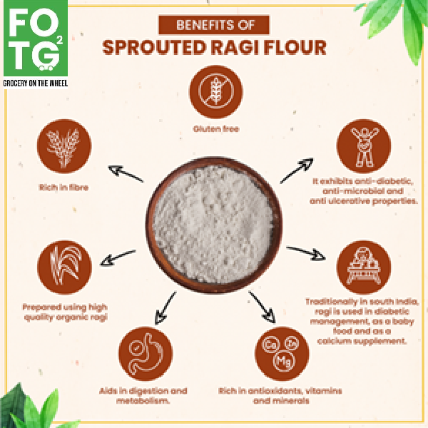 Sprouted ragi flour 1 Kg