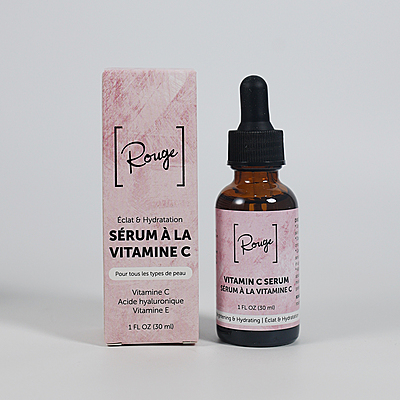 ROUGE BRANDS VITAMIN-C SERUM, Brighten, Hydrate, & Protect with Our Advanced Vitamin C Formula, Proudly Canadian