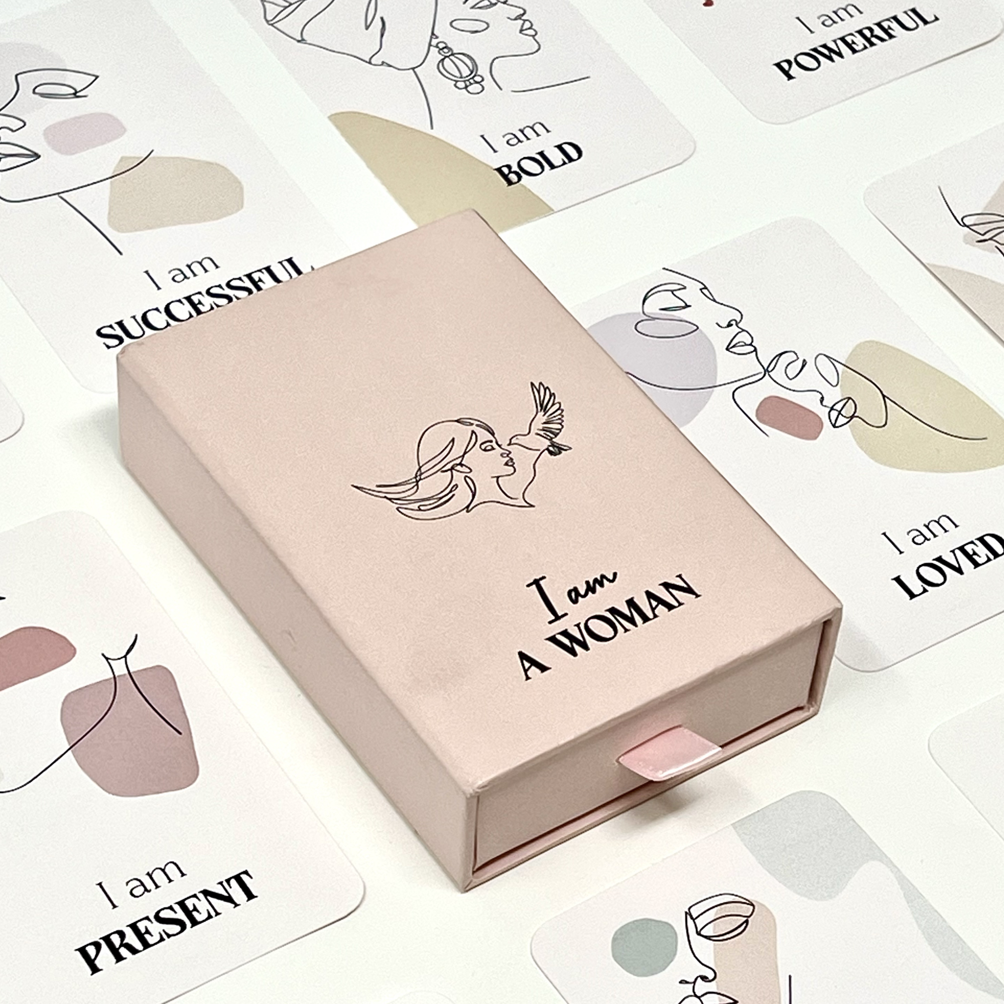 I AM A WOMAN Affirmation Cards, 51 Daily Affirmations for Women, Positive Motivational Mindfulness Cards, Gift for Women I AM A WOMAN Affirmation Cards, 51 Daily Affirmations for Women, Positive Motivational Mindfulness Cards, Gift for Women