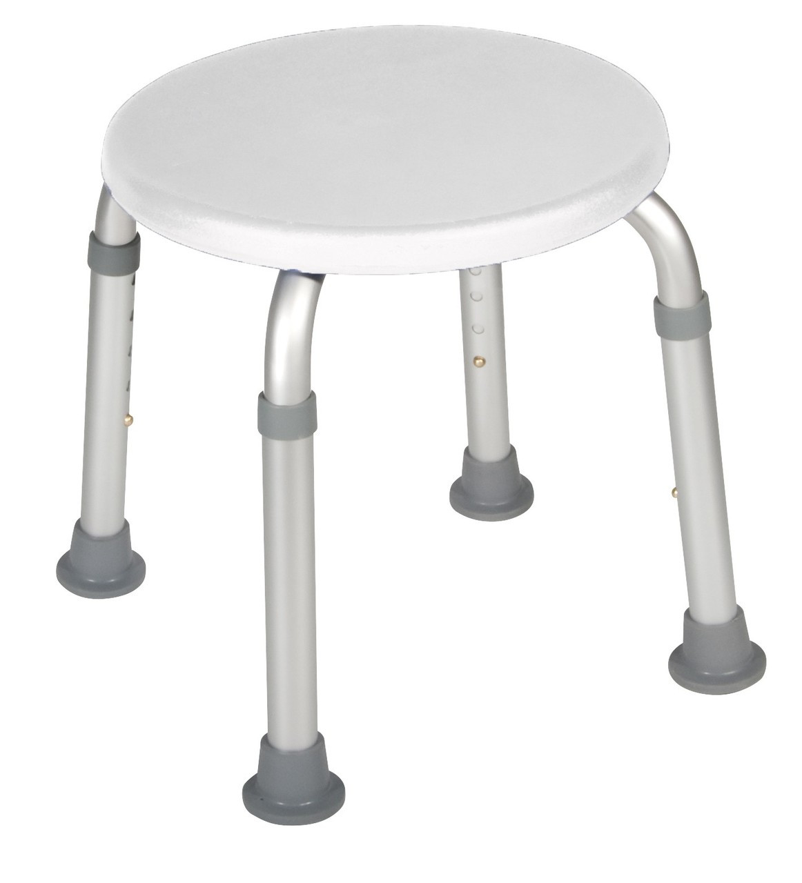 DRIRTL12004KD - Bath Stool Round, KD, White