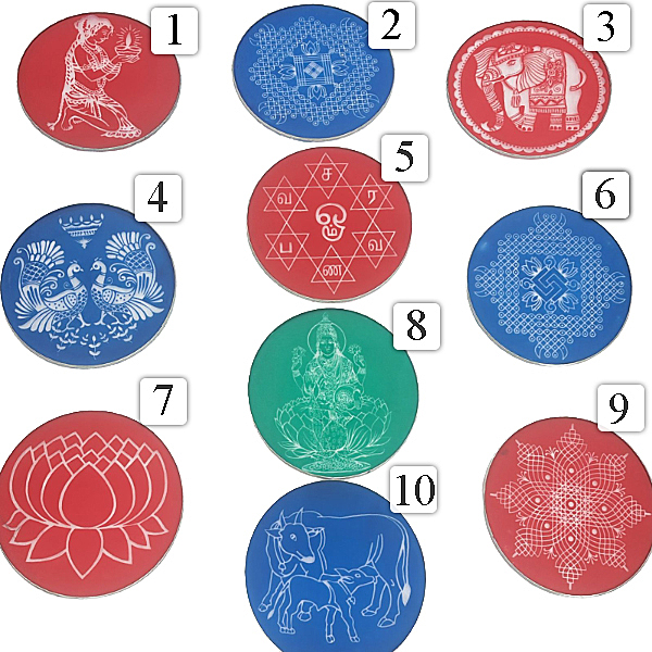 Rangoli Design Big Stencil 12''