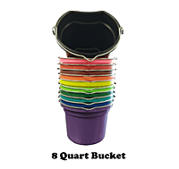8 Qt Flat Back Bucket