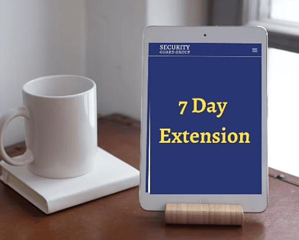 7-day Seat Extension (Security Guard Course)