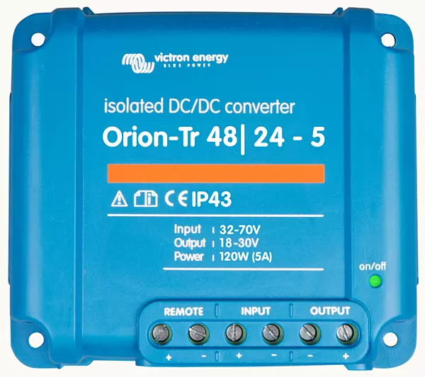 Orion-Tr 48/24-5A (120W) ISO, DC-DC CONV