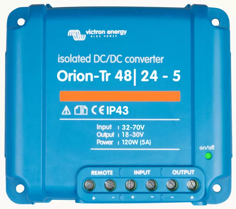 Orion-Tr 48/24-5A (120W) ISO, DC-DC CONV