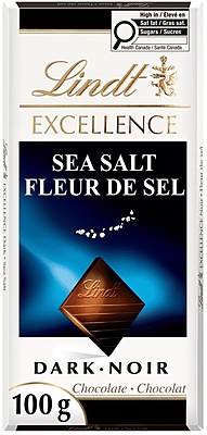 Lindt Excellence Sea Salt Dark Chocolate Bar 15 x 100 g Lindt Excellence Sea Salt Dark Chocolate Bar 15 x 100 g