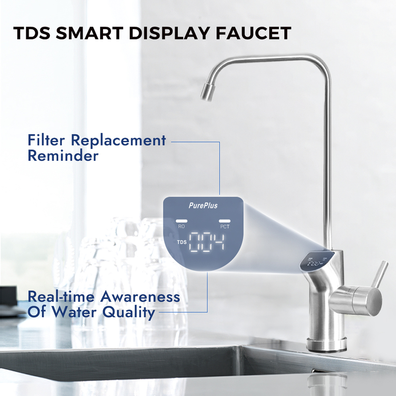 Smart Screen RO Faucet, Brushed Nickel