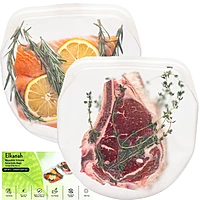 Elkanah 100% Premium Platinum Silicone Reusable Sous Vide Bags