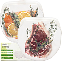 Elkanah 100% Premium Platinum Silicone Reusable Sous Vide Bags