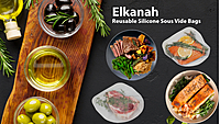 Elkanah 100% Premium Platinum Silicone Reusable Sous Vide Bags