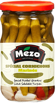 Mezo Special Pickled Gherkins 12 x 650 g Mezo Special Pickled Gherkins 12 x 650 g