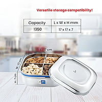 Square Dry Fruit Tin (1350ML SDT1) Square Dry Fruit Tin (1350ML SDT1)
