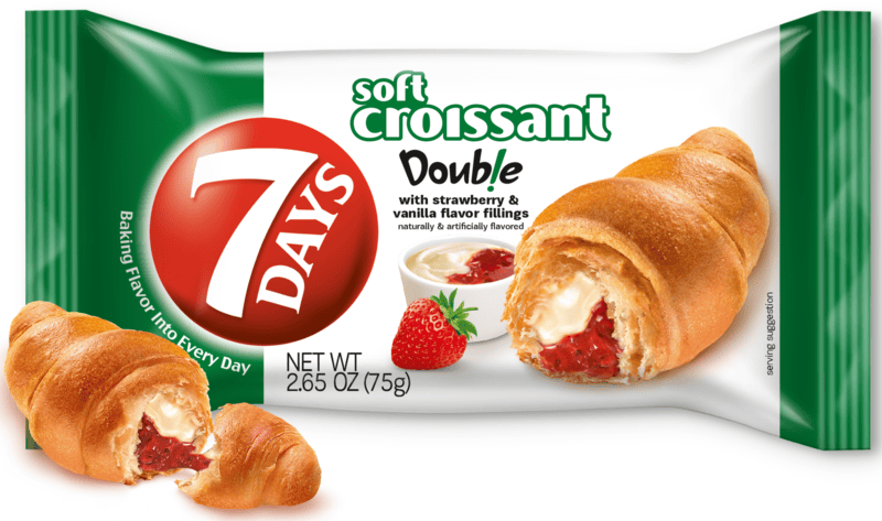 7 Days Soft Croissant Strawberry and Vanilla 6 x 75 g