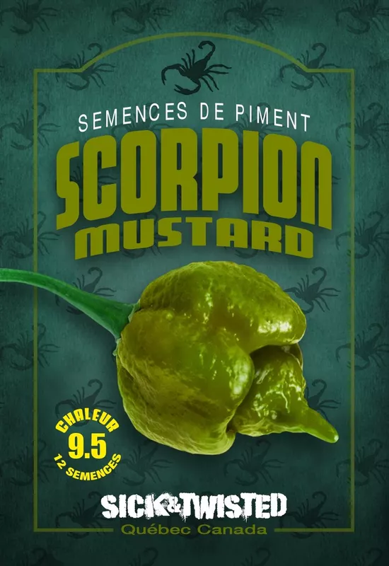 Semences de piments Scorpion Moutarde