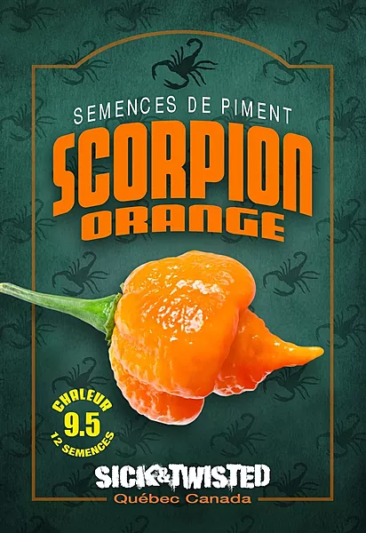 Semences de piments Scorpion Orange