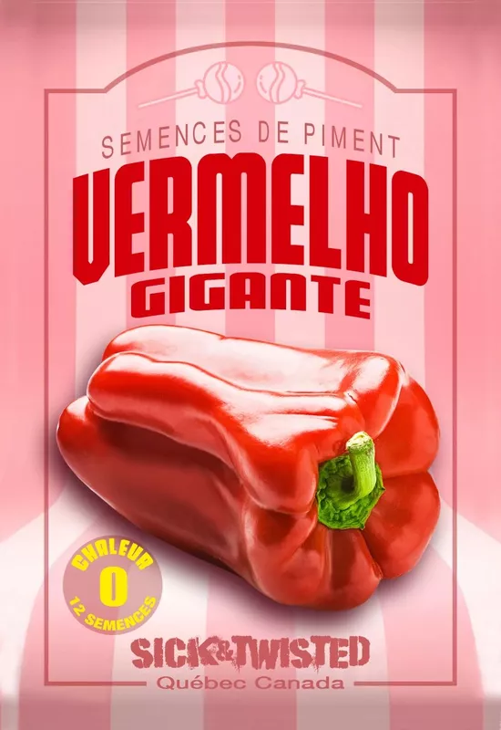 Semences de Poivrons Vermelho Gigante