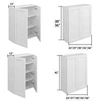 Cabinet de haut 2 portes — Prêt à assembler — Plywood