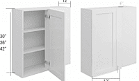 Cabinet de haut coin mort — Prêt à assembler — Plywood