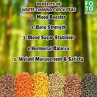 White Channa Chick Peas 1 Kg