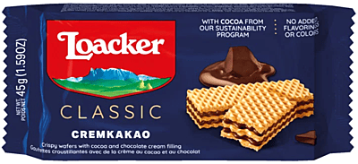 Loacker Wafer Chocolate 12 x 45 g Loacker Wafer Chocolate 12 x 45 g