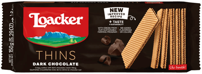 Loacker Wafer Dark Chocolate 18 x 150 g