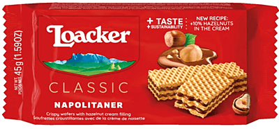 Loacker Wafer Hazelnut 12 x 45 g Loacker Wafer Hazelnut 12 x 45 g