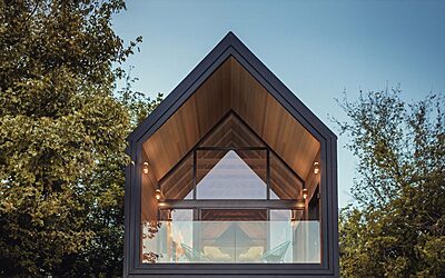 Revêtement en acier 5'' x 8' Grain de bois - Couleur unie - VESTA