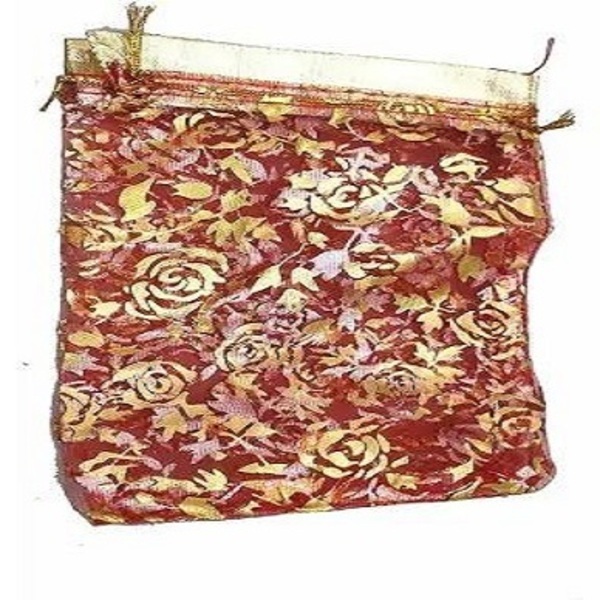 Net Fabric Drawstring Pouch