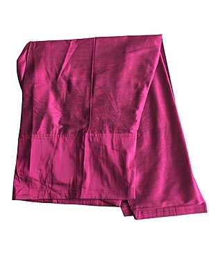 Raw silk pant Magenta