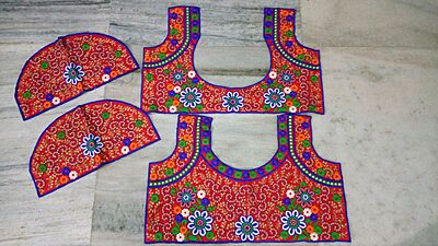 Embroidery_blouse3 Red & Blue