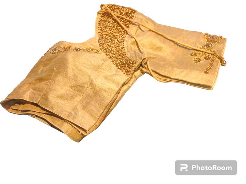 Aari Work Blouse Golden