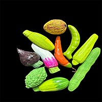 Miniature Clay Vegetables Set (Assorted 10 PCS)
