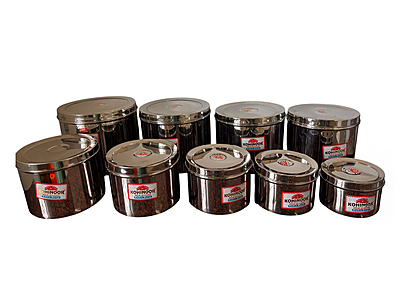 Stainless steel wide storage box