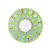 Mirroe work Diamond Delight Green 4 in Dia 5.5mm Thick 1 pc
