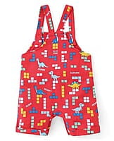 Dungaree Romper (Infant "Dino-Block" Retro Gamer Print) 9-12 Month Dungaree Romper (Infant "Dino-Block" Retro Gamer Print) 9-12 Month