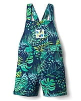 Dungaree Romper (Kids' Tropical "Have Fun" Jungle Print) 9-12 Month Dungaree Romper (Kids' Tropical "Have Fun" Jungle Print) 9-12 Month
