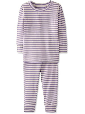 Sleepwear Set (Purple Striped Print ) 2 years Sleepwear Set (Purple Striped Print ) 2 years